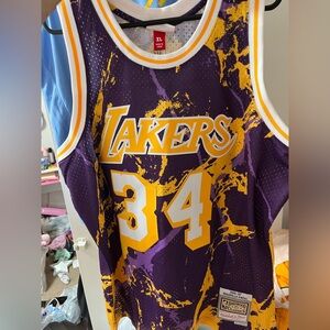 Shaquille O'Neal Mitchell & Ness Purple 1996/97 Hardwood Classics Marble Jersey